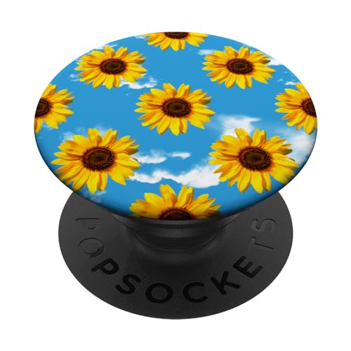 Gelbe Sinflower PopSockets Klebender PopGrip von Cool and awesome timeless Designs