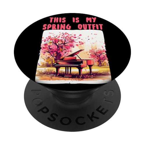 Cooles Klavier im Frühling für Frühlingsoutfit Liebhaber PopSockets Klebender PopGrip von Cool spring outfit