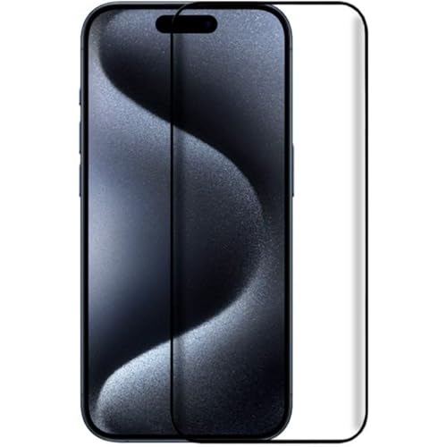 COOL SMARTPHONES & TABLETS ACCESSORIES Cooler Displayschutz aus Hartglas für iPhone 15 Pro (FULL 3D, Schwarz) von Cool