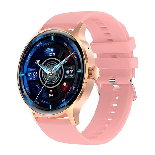 Cool Iris Smartwatch, Silikon, Rosa (Amoled, Anrufe, Gesundheit, Sport), Rosa, Grande von Cool