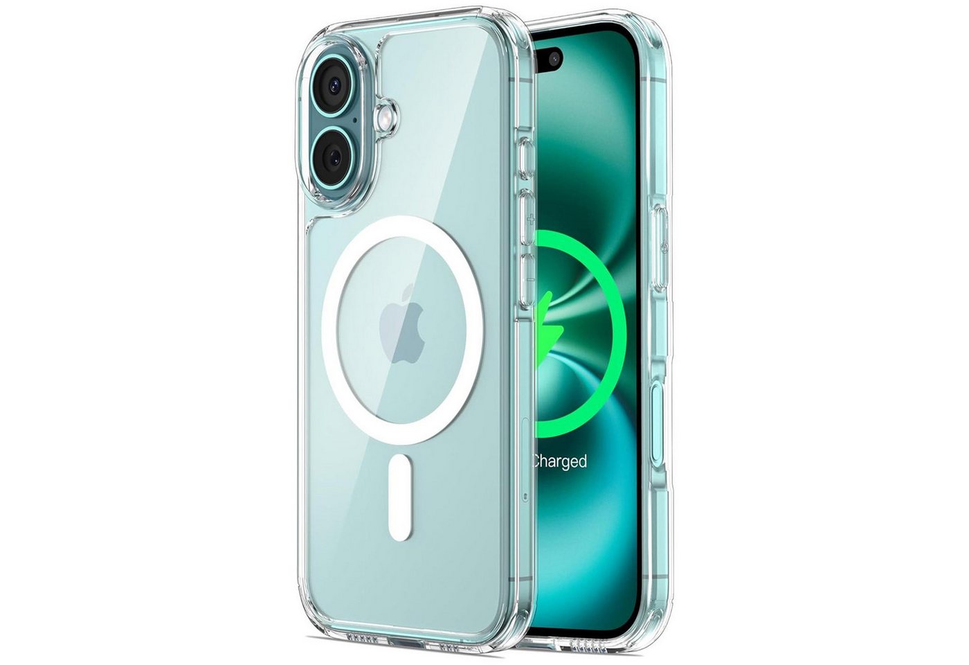 CoolGadget Handyhülle Premium Silikon Handy Case für iPhone 16 Plus 6,7 Zoll, Hülle Transparent Schutzhülle kompatibel mit MagSafe Zubehör von CoolGadget