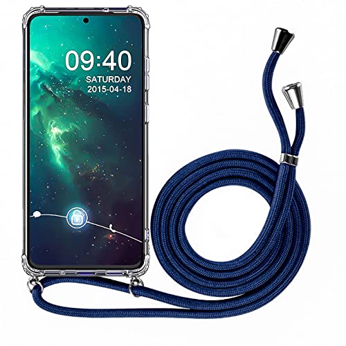 CoolGadget Samsung Galaxy S21 Handykette - Transparentes Necklace Case mit Trageband, Kameraschutz & Bildschirmschutz, Stilvolle Handyhülle zum Umhängen von CoolGadget