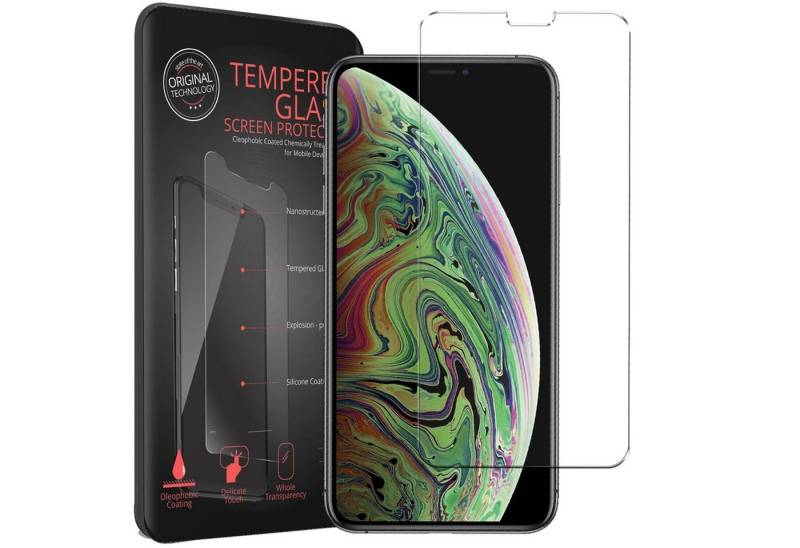 CoolGadget Schutzfolie Panzerfolie für Apple iPhone XS Max / 11 Pro Max, (9H Härtegrad, Glänzend), Displayfolie Schutzfolie 2 Stück für iPhone 11 Pro Max Glas Folie von CoolGadget