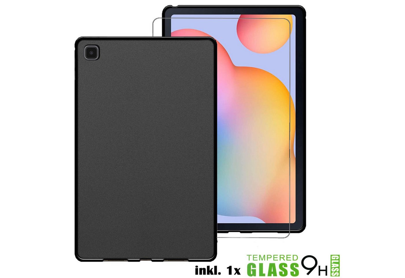 CoolGadget Tablet-Hülle Silikon Schutz Hülle für Apple iPad Mini 5 (2019) 20,0 cm (7,9 Zoll), inkl. Glas Schutzfolie TPU Cover Panzer Case Tasche matt von CoolGadget