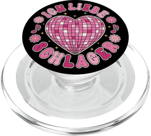 Schlager Ich Liebe Schlager Discokugel Party Team PopSockets PopGrip für MagSafe Schlager Ich Liebe Schlager Discokugel Party Team PopSockets PopGrip für MagSafe von Coole Designs Für Schlager Party Fans