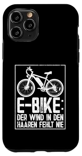 E-Bike Der Wind In Den Haaren Fehlt Nie Elektro Fahrrad Hülle für iPhone 11 Pro von Coole Fahrradfahrer E-Bike Sprüche Radsport Design