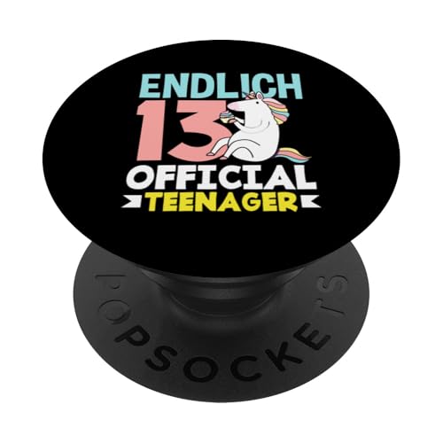 Endlich 13. Geburtstag Official Teenager PopSockets Klebender PopGrip von Coole Geschenkideen für Teenager 13 Geburtstage