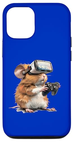 Hülle für iPhone 14 Pro Zockende Tiere- Hamster spielt Konsolen-Videospiele von Coole Tiere Die Zocken Und Videospiele Spielen