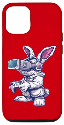 Hülle für iPhone 14 Zockende Tiere- Hase spielt Videospiele- Zockender Hase von Coole Tiere Die Zocken Und Videospiele Spielen
