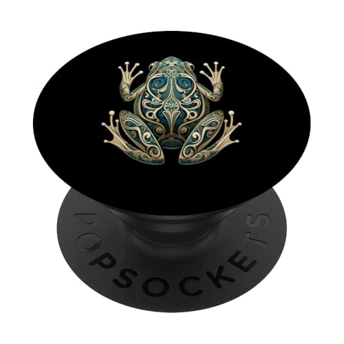 Niedlicher Maori-kunstfrosch PopSockets mit austauschbarem PopGrip von Cooler Design-maori-frosch