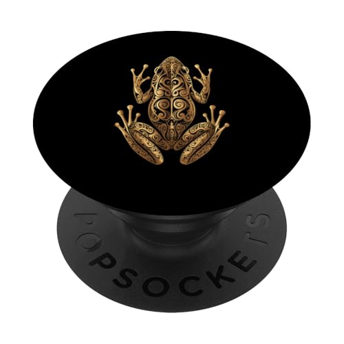 Niedlicher Maori-kunstfrosch PopSockets mit austauschbarem PopGrip von Cooler Design-maori-frosch