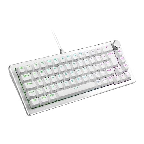 Cooler Master CK720 65% Hot Swappable USB Mechanische Gaming-Tastatur – Silber Weiß von Cooler Master