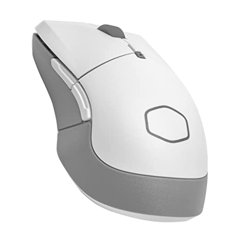 Cooler Master MM311 Weiße Gaming-Maus, einstellbare 10.000 DPI, 2,4 GHz Wireless, PTFE-Füße und MasterPlus+ Software (MM-311-WWOW1) von Cooler Master