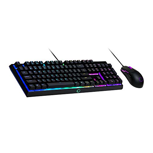 Cooler Master MS110 RGB-Tastatur & Gaming-Maus Kombination – Lineare mem-chanische Schalter, 26 Anti-Ghosting Tasten, On-Board-Steuerung, Gaming Maus mit 4 DPI-Einstellungen – IT Layout von Cooler Master