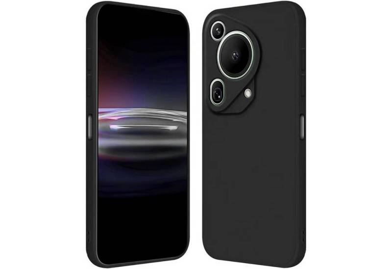 CoolGadget Handyhülle Black Series Handy Hülle für Huawei Pura 70 Ultra 6,8 Zoll, Edle Silikon Schlicht Robust Schutzhülle für Pura 70 Ultra Hülle von Coolgadget