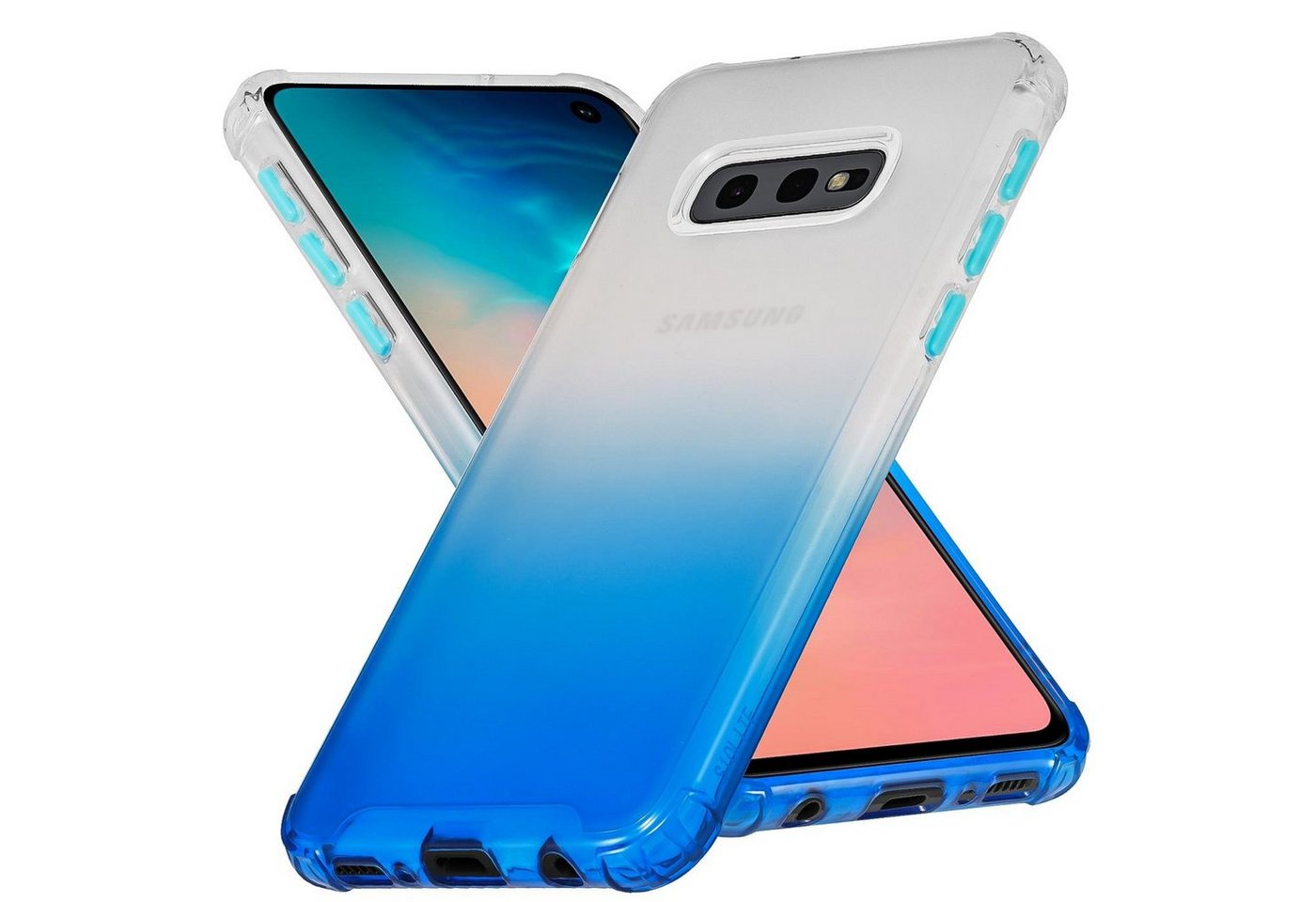 CoolGadget Handyhülle Farbverlauf Twilight Hülle für Samsung Galaxy S10e 5,8 Zoll, Robust Hybrid Slim Cover Kamera Schutz Hülle für Samsung S10e Case von Coolgadget