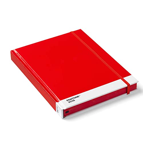 Pantone Notizbuch L, Large, Hardcover, blanko, Red 2035, rot von Pantone