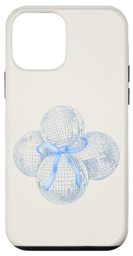 Hülle für iPhone 12 mini Discokugel blaue Schleife Kokette Girly Aesthetic von Coquette Aesthetic Graphics