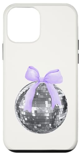 Hülle für iPhone 12 mini Discokugel lila lila Schleife Kokette Girly Aesthetic von Coquette Aesthetic Graphics