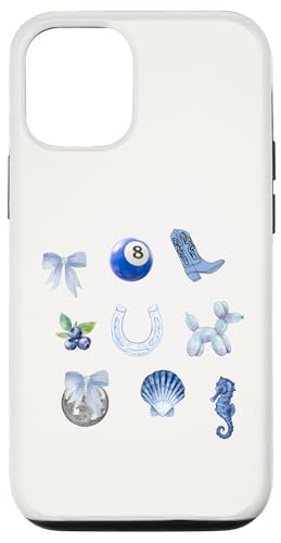 Hülle für iPhone 13 Pro Coastal Grandma Coquette Blue Ästhetische Discokugel von Coquette Aesthetic Graphics