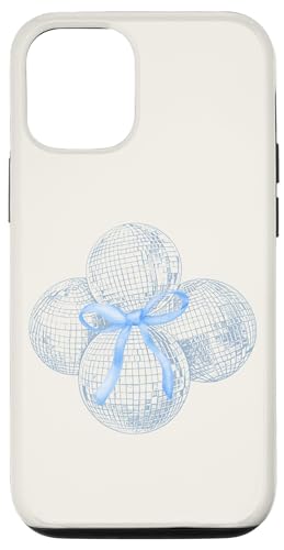 Hülle für iPhone 13 Pro Discokugel blaue Schleife Kokette Girly Aesthetic von Coquette Aesthetic Graphics
