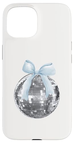 Hülle für iPhone 15 Discokugel blaue Schleife Kokette Girly Aesthetic von Coquette Aesthetic Graphics