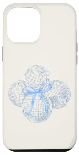 Hülle für iPhone 15 Plus Discokugel blaue Schleife Kokette Girly Aesthetic von Coquette Aesthetic Graphics