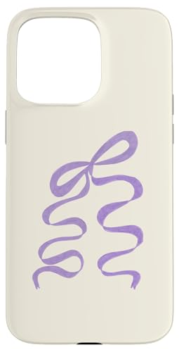 Hülle für iPhone 15 Pro Max Lila Lila Schleife Weich Kokette Girly Aesthetic von Coquette Aesthetic Graphics