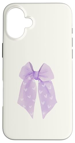 Hülle für iPhone 16 Plus Hellviolett Lila Kokette Schleife Aquarell Ästhetik von Coquette Aesthetic Graphics