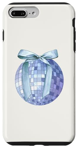 Hülle für iPhone 7 Plus/8 Plus Discokugel blaue Schleife Kokette Girly Aesthetic von Coquette Aesthetic Graphics
