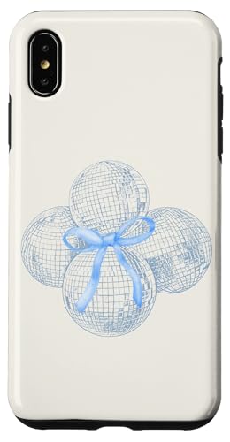 Hülle für iPhone XS Max Discokugel blaue Schleife Kokette Girly Aesthetic von Coquette Aesthetic Graphics