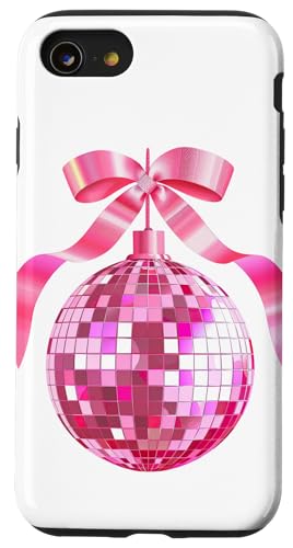 Hülle für iPhone SE (2020) / 7 / 8 Coquette Discokugel mit rosa Schleife von Coquette Disco Ball Christmas Festive Holiday