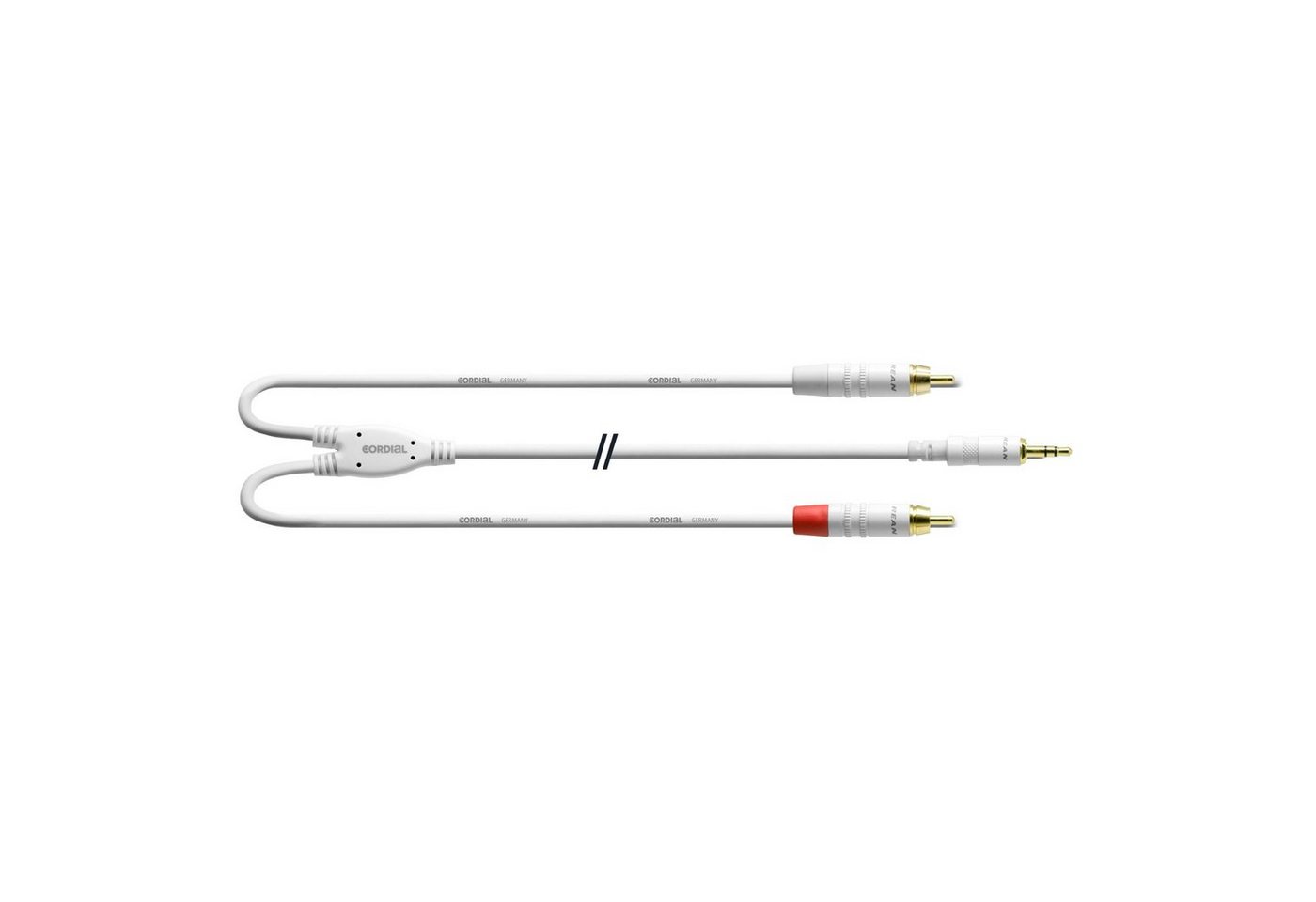 Cordial Audio-Kabel, CFY 3 WCC-SNOW Y-Adapterkabel Cinch 3 m - Insertkabel von Cordial