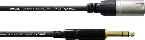 Cordial CFM1,5MV XLR Adapterkabel [1x XLR-Stecker - 1x Klinkenstecker 6.35 mm] 1.50m Schwarz von Cordial