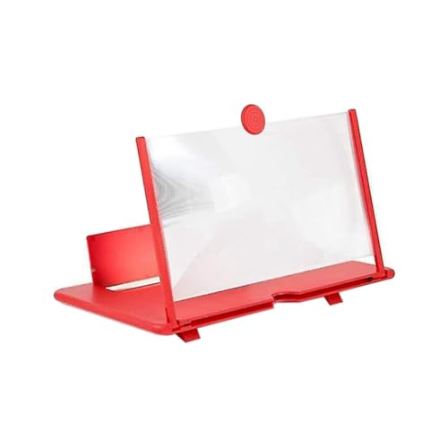 Corghd 25,4 cm (10 Zoll) 3D-Bildschirmverstärker, tragbarer Augenschutz, HD-Video-Ständer, Halterung für Reisen, Rot von Corghd