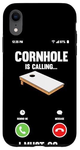 Hülle für iPhone XR Cornhole ruft Ich muss gehen Lustiges Cornhole von Cornhole Design Outdoor Games Backyard Fun