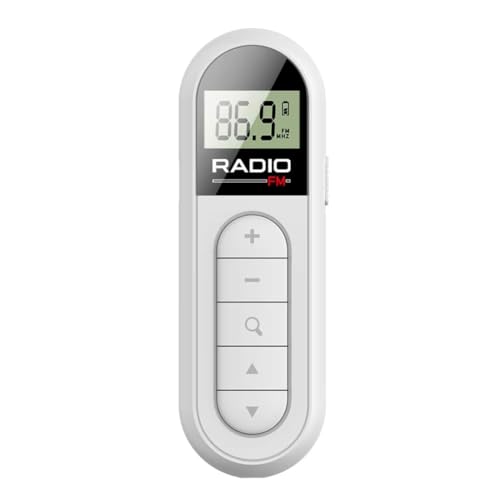 Correa UKW-Radio, LCD-Display mit Hintergrundbeleuchtung, Mini-Taschenclip-Radio mit 3,5-mm-Kopfhörern, Persönliches -Radio zum Spazierengehen und Joggen von Correa