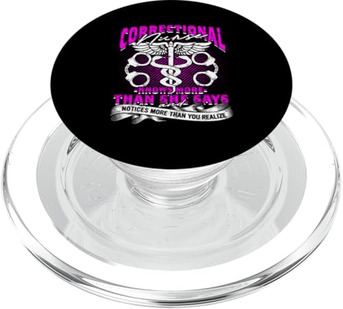 Korrekturkrankenschwester PopSockets PopGrip für MagSafe von Correctional Nurse Gifts for Women and Men