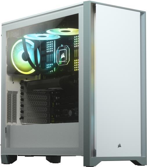 Corsair Case Midi 4000D Tempered Glass White (CC-9011199-WW) von Corsair