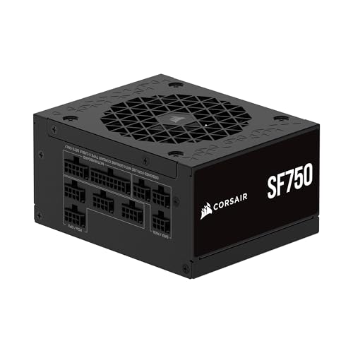 CORSAIR SF750 (2024) Vollständig Modulares Geräuscharmes 80 Plus Platinum ATX-Netzteil – ATX 3.1-Kompatibel – PCIe 5.1-Fähig – SFX-to-ATX-Halterung im Lieferumfang Enthalten – Schwarz von Corsair