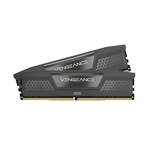 CORSAIR Vengeance DDR5 RAM 48GB (2x24GB) 6000MHz CL30 AMD Expo Intel XMP iCUE-Kompatibler Computerspeicher – Grau (CMK48GX5M2B6000Z30) von Corsair