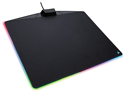 Corsair MM800 Polaris RGB Gaming Mauspad (Medium, RGB 15 Zonen Beleuchtung, Harte Oberfläche) schwarz von Corsair