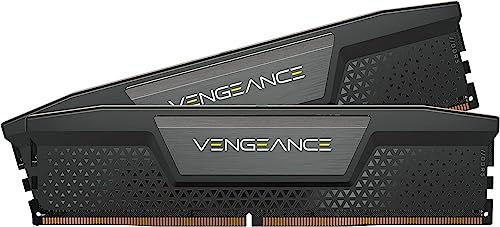 Corsair VENGEANCE DDR5 RAM 32GB (2x16GB) 7200MHz CL34 Intel XMP iCUE Kompatibel Computer Speicher - Schwarz (CMK32GX5M2X7200C34) von Corsair