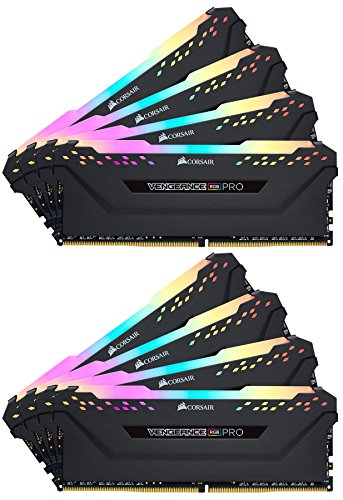 Corsair VENGEANCE RGB PRO 256 GB (8 x 32 GB) DDR4 3200 (PC4-25600) C16 Desktop Speicher, Schwarz von Corsair