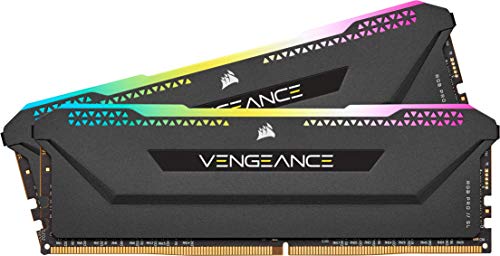 Corsair Vengeance RGB PRO SL 64GB (2x32GB) DDR4 3600MHz C18 Arbeitsspeicher für PCs - Schwarz von Corsair