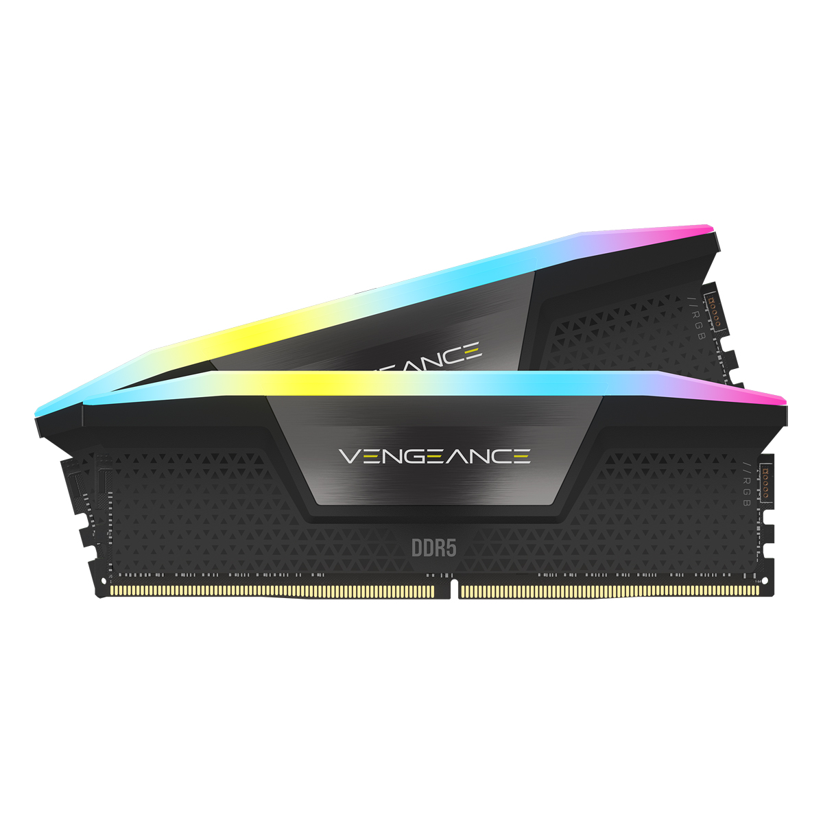 Corsair Vengeance RGB Schwarz 32GB Kit (2x16GB) DDR5-6000 CL30 DIMM Arbeitsspeicher von Corsair