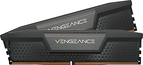 CORSAIR Vengeance DDR5 RAM 32GB (2x16GB) 5600MHz CL40 Intel XMP iCUE-Kompatibler Computerspeicher - Schwarz (CMK32GX5M2B5600C40) von Corsair