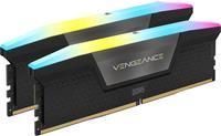 DDR5 32GB PC 6400 CL36 CORSAIR KIT (2x16GB) VENGEANCE RGB B retail (CMH32GX5M2B6400C36) von Corsair