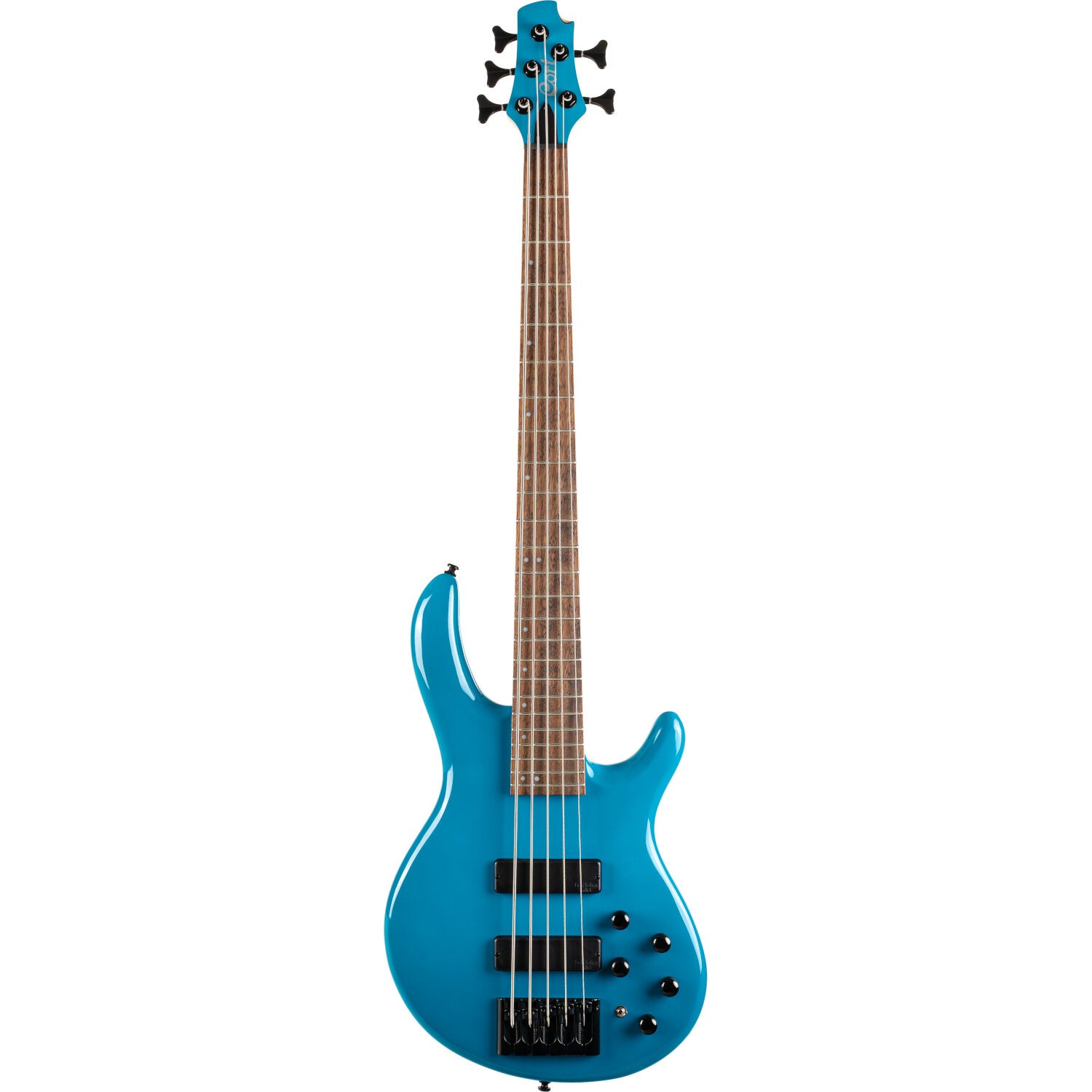 Cort Artisan C5 Deluxe Candy Blue 5-String Electric Bass Guitar von Cort