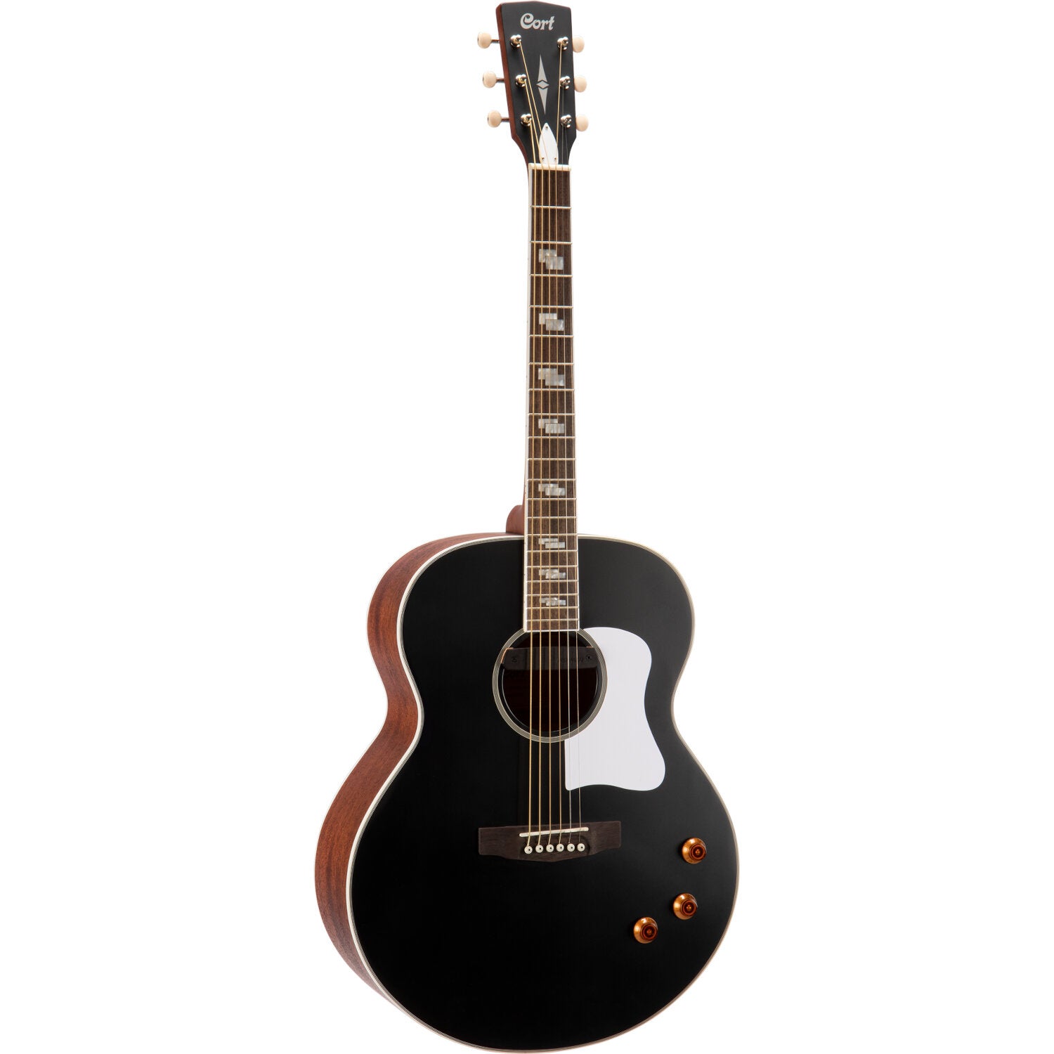 Cort CJ-Retro Vintage Black Matte Electro-Acoustic Guitar von Cort